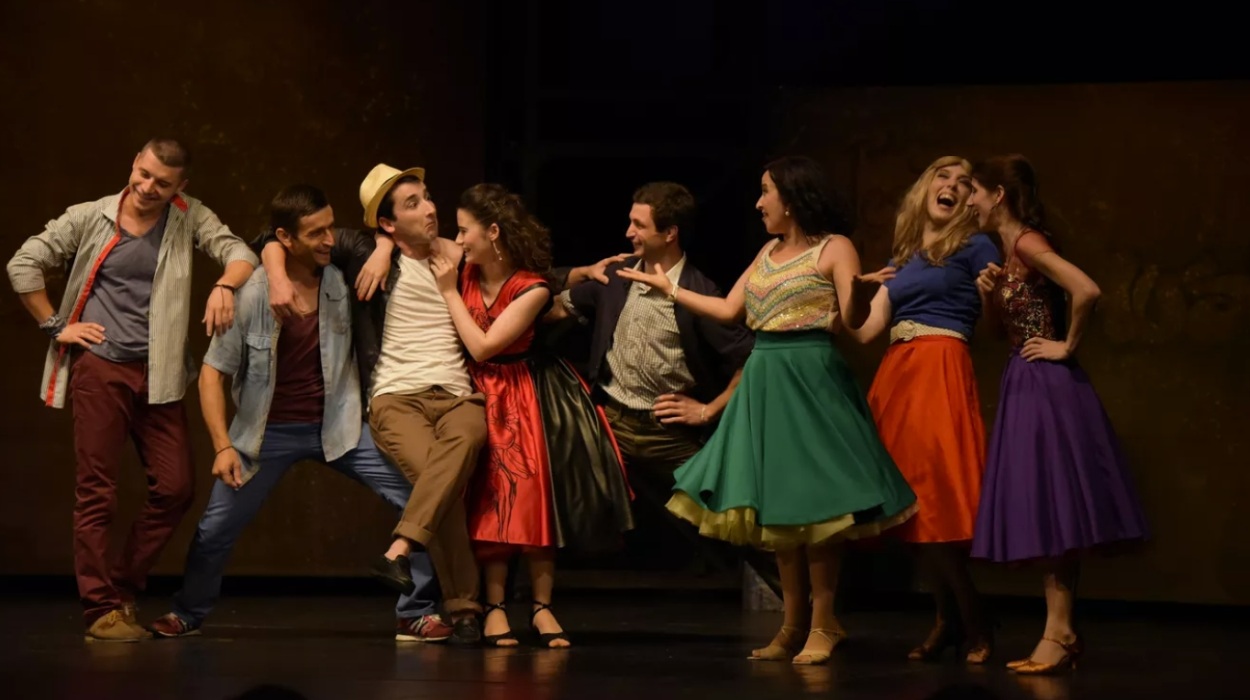 Abkhaz Youth Theater performance 'After Sunset,' directed by Esma Dzhenia. Abkhaz Youth Theater performance 'After Sunset,' directed by Esma Dzhenia.
