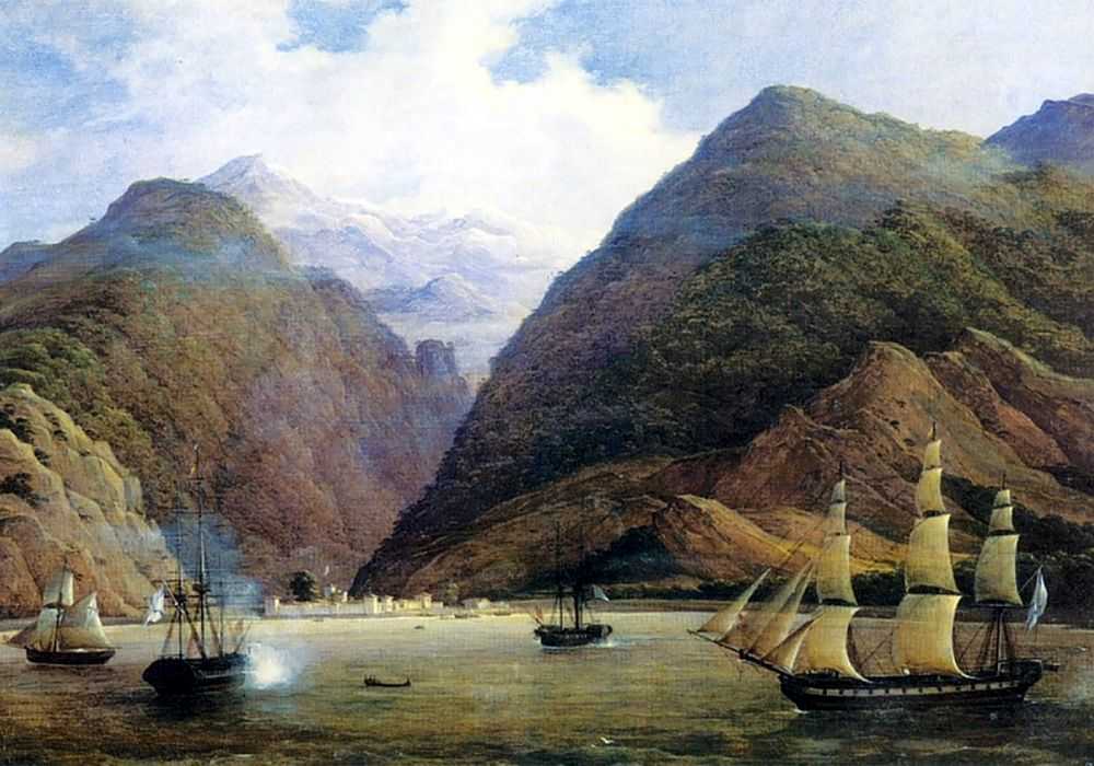 "Gagra Fortress in Abkhazia," 1837, by  Nikanor Grigorievich (1802-1865) 