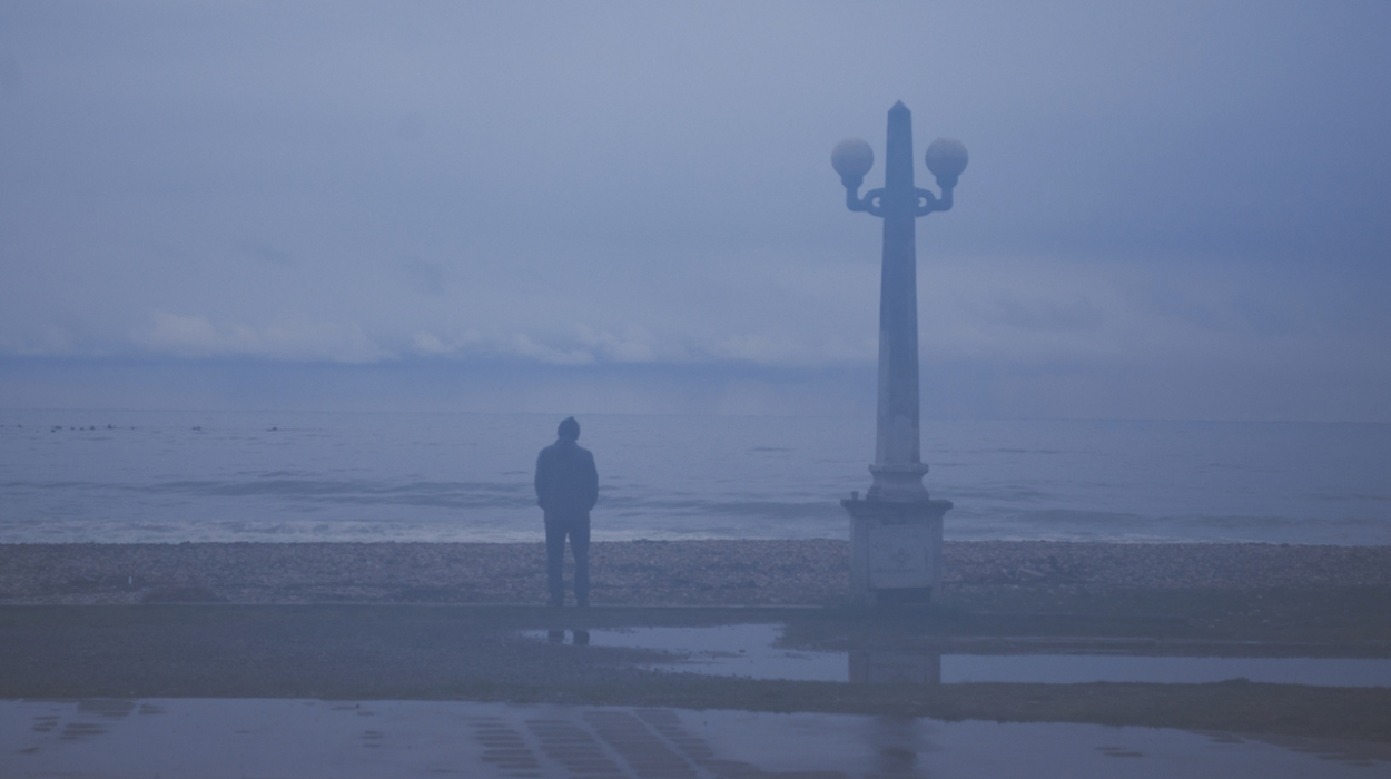 Loneliness by the sea. Sukhum, Abkhazia.