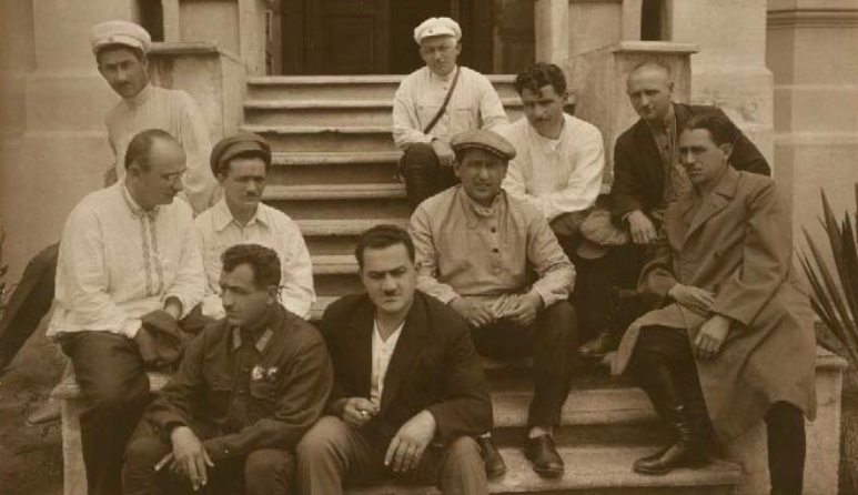 Smetskoj's dacha with Nestor Lakoba, Beria, Vladimir Ladaria, Vasili Lakoba, and others