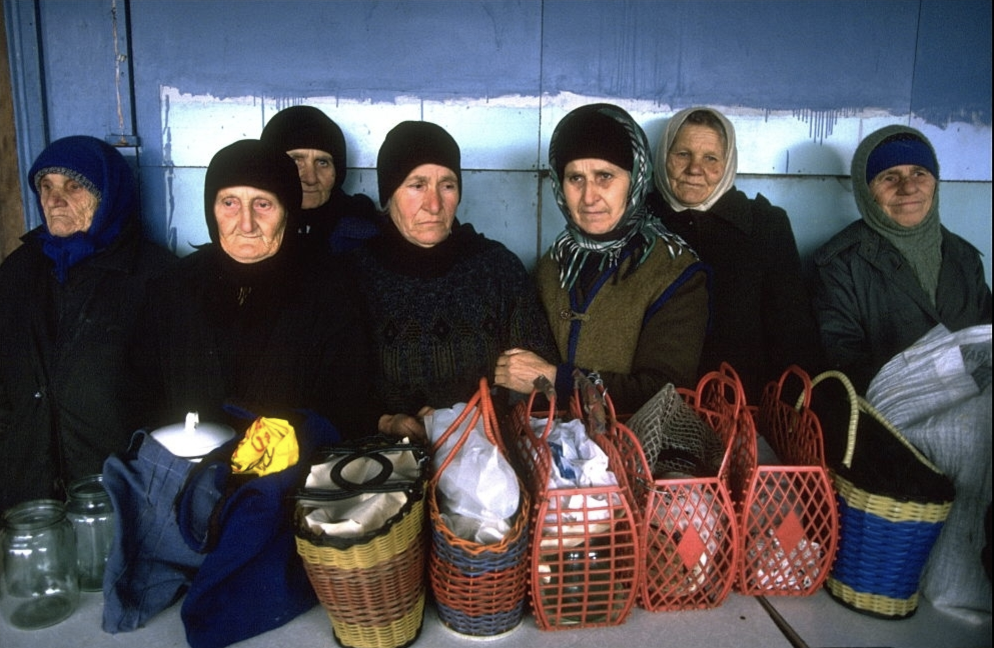 Photo by Bernard Bisson (January 1998) - The 'Action Against Hunger' NGO in Abkhazia.