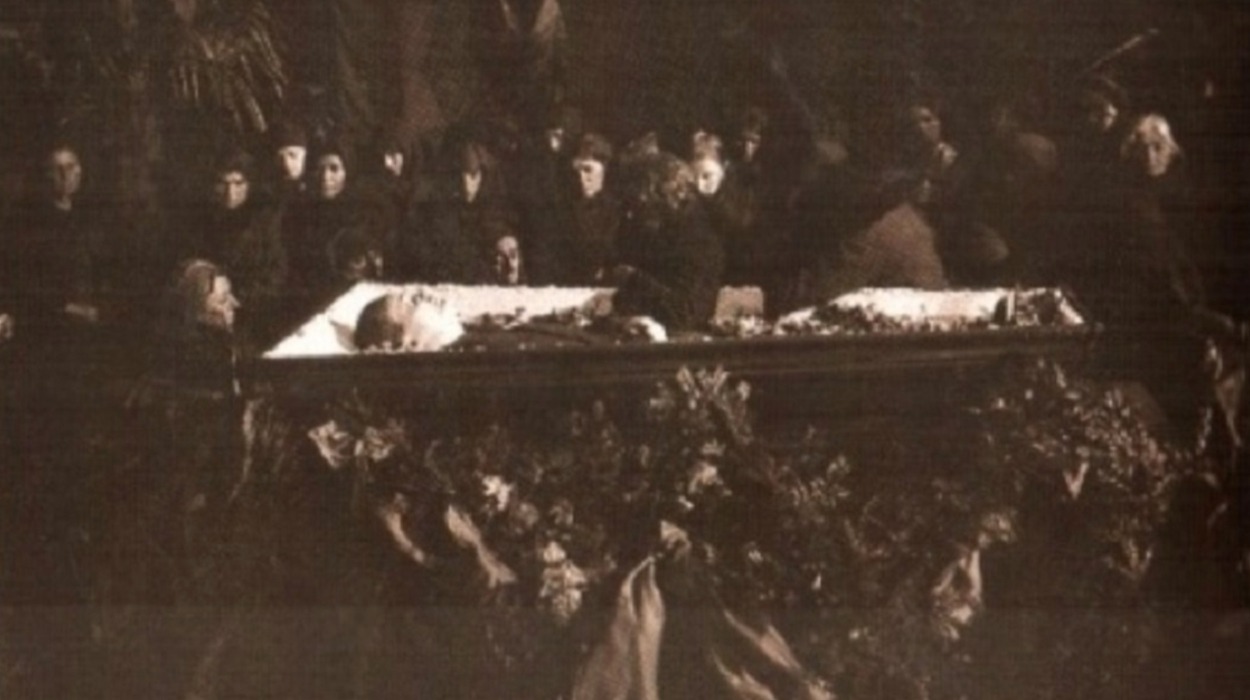 The funeral of Nestor Lakoba