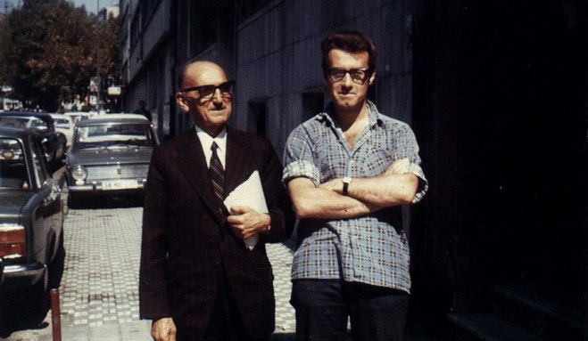 George Hewitt and Tevfik Esenc (left), the last speaker of Ubykh. 1974, Istanbul, Turkey George Hewitt and Tevfik Esenc