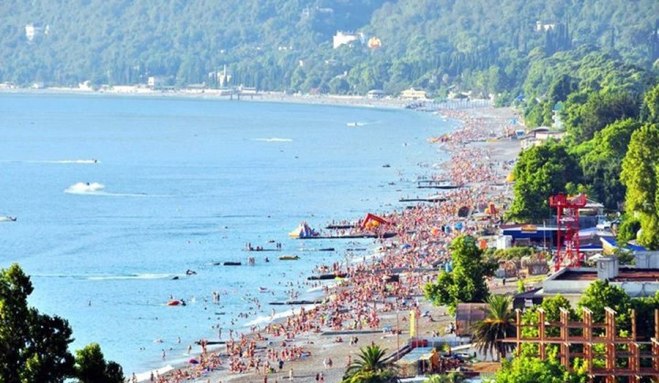 Gagra, along with Pitsunda and Novy Afon, is one of Abkhazia's most famous resorts. Gagra