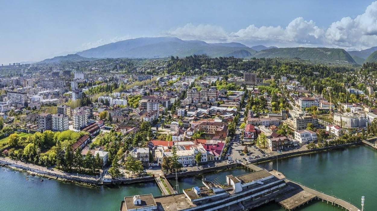 The City of Sukhum, Abkhazia. The City of Sukhum, Abkhazia.
