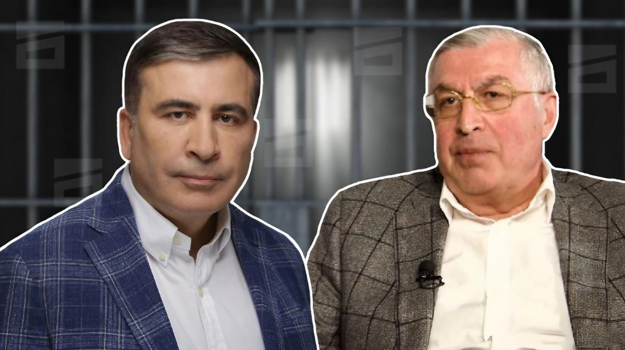 Mikheil Saakashvili and his illegal arms dealer uncle, Temur Alasania.