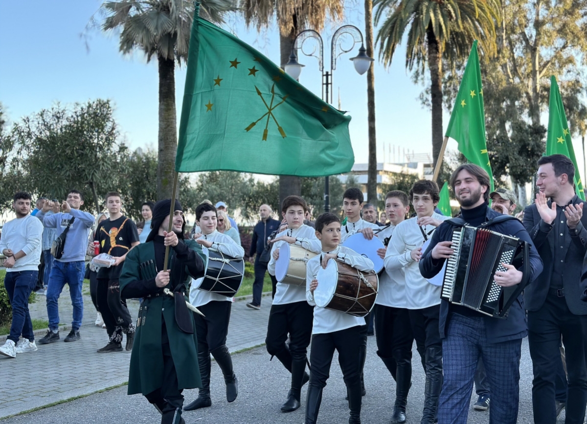 Circassian Flag Day in Sukhum, Abkhazia