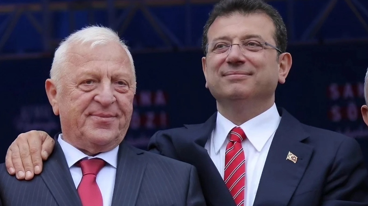 Talih Ozcan (left), newly elected Turkish Parliament deputy, with Ekrem İmamoğlu, the current Mayor of Istanbul.