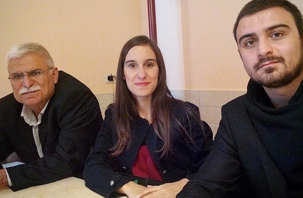 Metin Kılıç with his daughter Sinem and his late son Nartan, who was killed in the Suruç bombing.