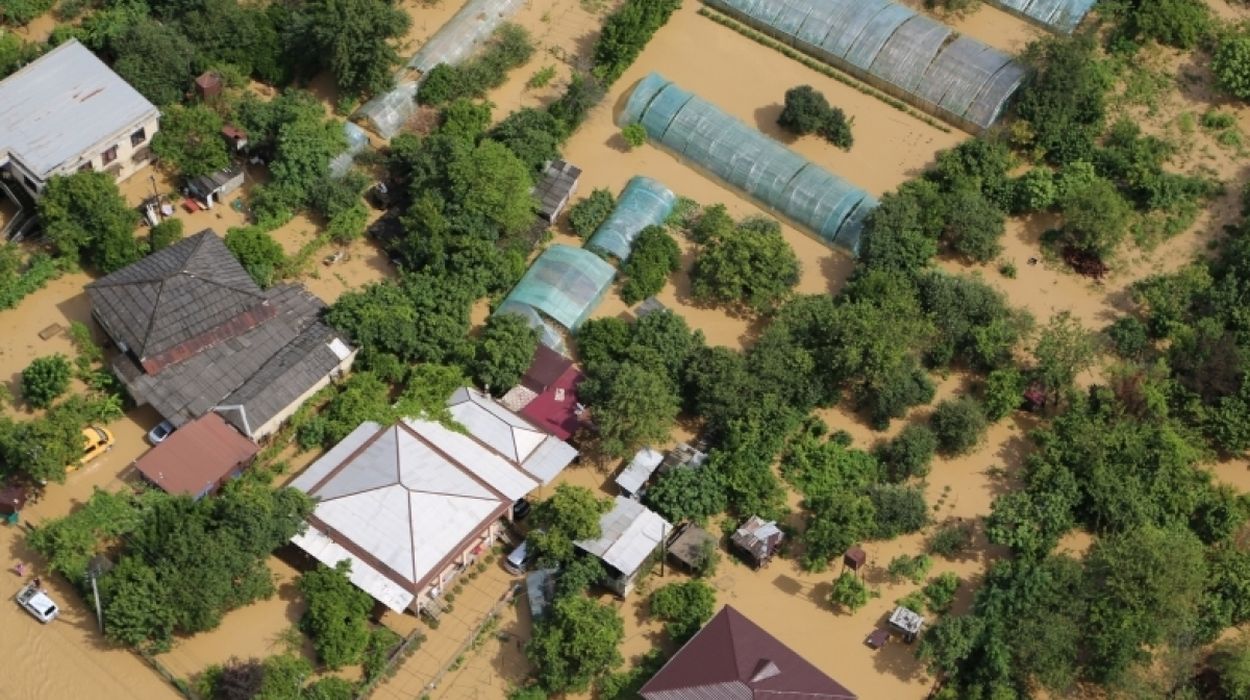 Heavy rains on the morning of July 9 led to widespread flooding in the affected area.