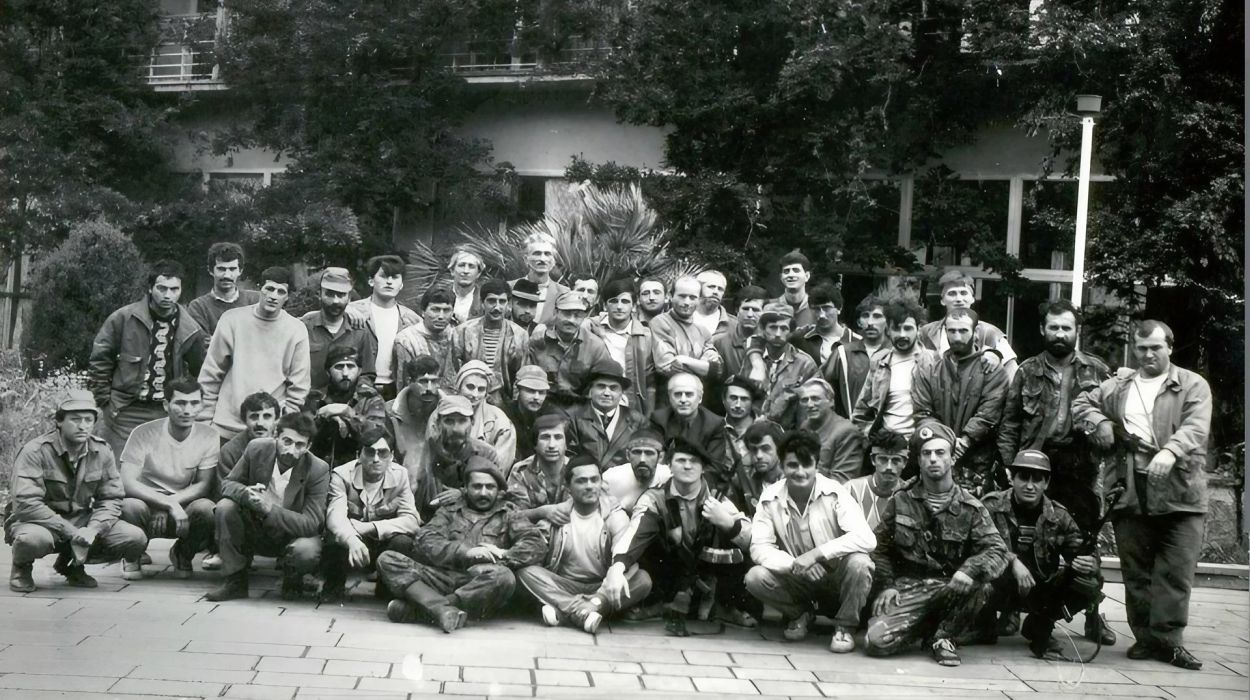 Volunteers from the North Caucasus | Confederation of Mountain Peoples of the Caucasus. Abkhazia, 1993 Volunteers from the North Caucasus | Confederation of Mountain Peoples of the Caucasus. Abkhazia, 1993