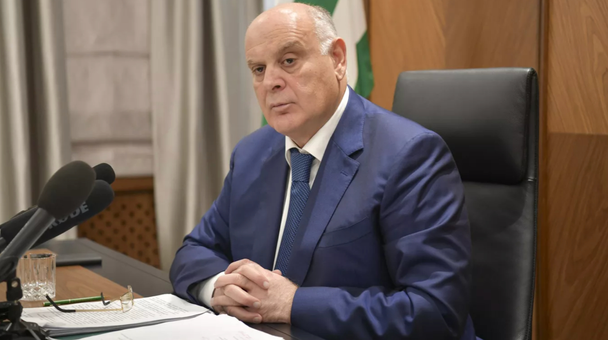 Aslan Bzhania, President of the Republic of Abkhazia. Aslan Bzhania, President of the Republic of Abkhazia.