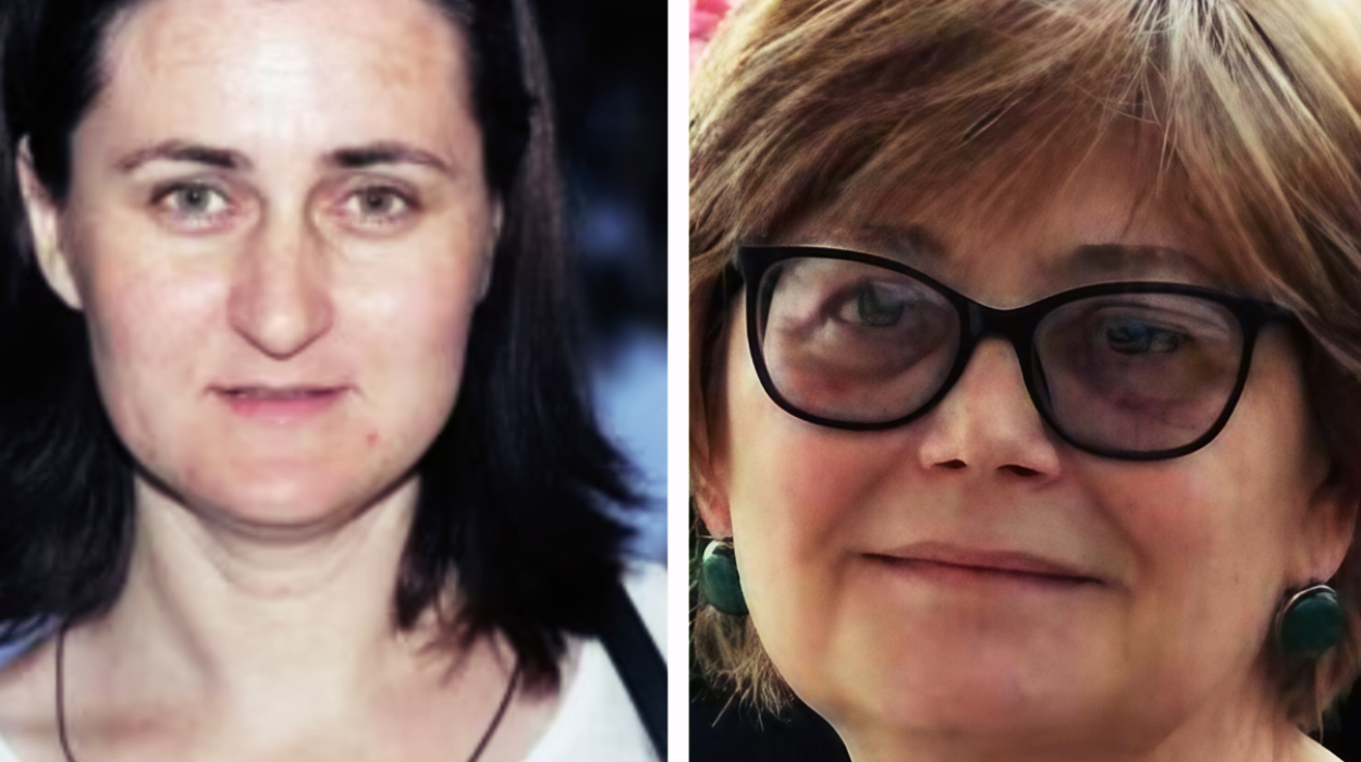 Nizfa Arshba (left), editor of the news agency 'Aiashara', and Izida Chania, founder of 'Nuzhnaya Gazeta'.. Nizfa Arshba, editor of the Abkhaz news agency Aiashara, and Izida Chania, founder of Nuzhnaya Gazeta.