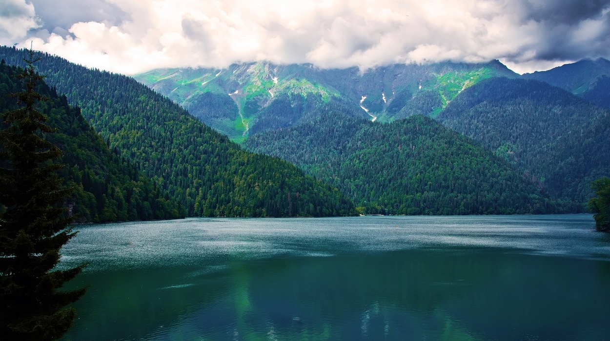 Lake Ritsa is the biggest and one of the most beautiful lakes of Abkhazia. The Ritsa is the top one in many respects, it is the biggest and one of the most beautiful lakes of Abkhazia.