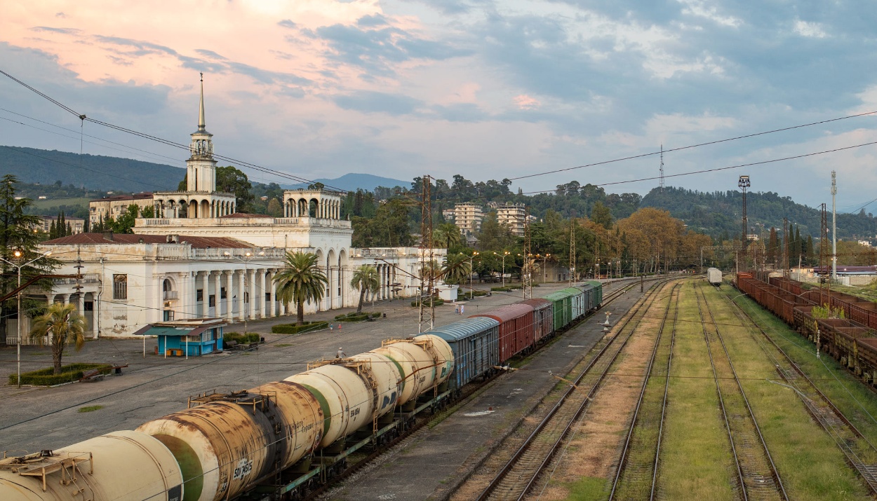 Sukhum railway station.