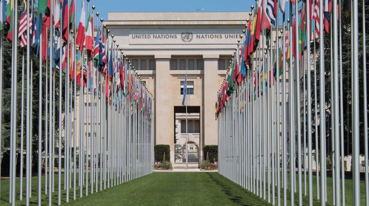 United Nations Headquarters, Geneva. United Nations Headquarters, Geneva.
