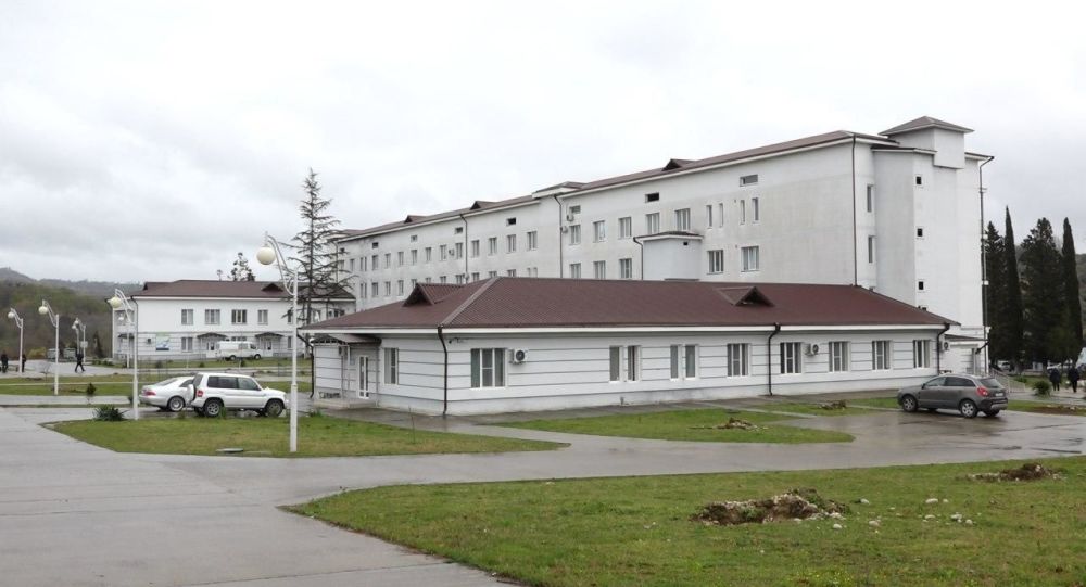 Patients are undergoing treatment at the Gudauta Central District Hospital