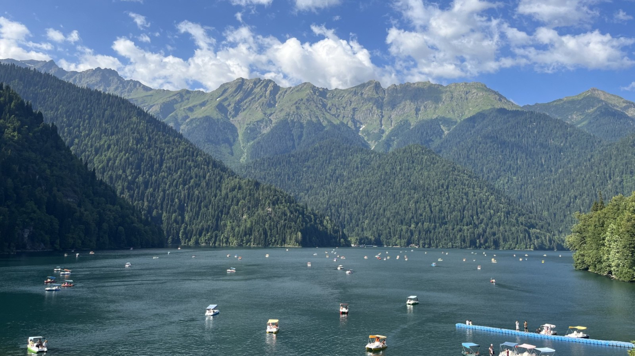 Lake Ritsa: The Deepest Lake in Abkhazia with a Depth of 116 Metres. Lake Ritsa: The Deepest Lake in Abkhazia with a Depth of 116 Metres
