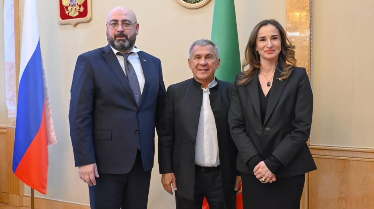 Minnikhanov with the delegation of the Republic of Abkhazia