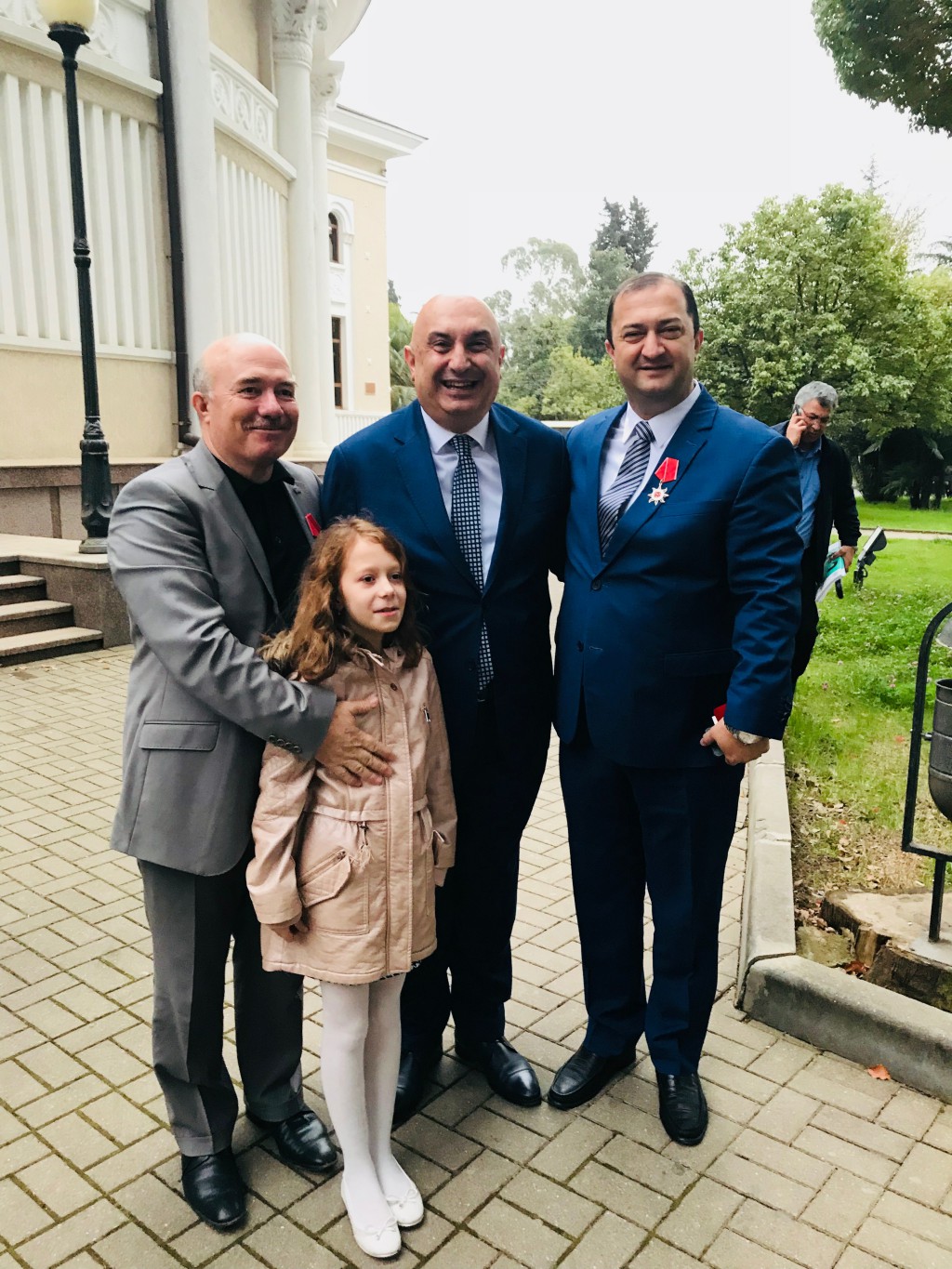 Oktay Chkotua, Engin Özkoç and Soner Gogua in 2018