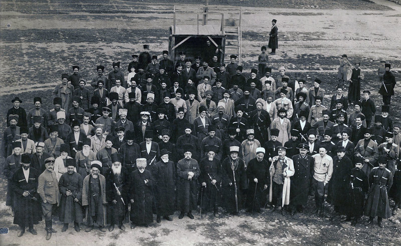 Delegates of the Congress of the Union of the Mountaineers of the North Caucasus and Dagestan (1917).