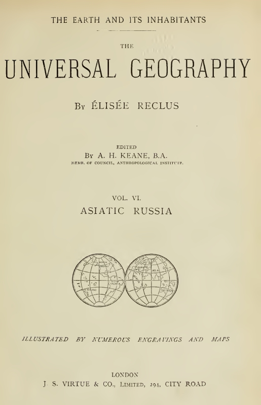 Nouvelle géographie universelle : la terre et les hommes.  (The Universal Geography: The Earth and Its Inhabitants)