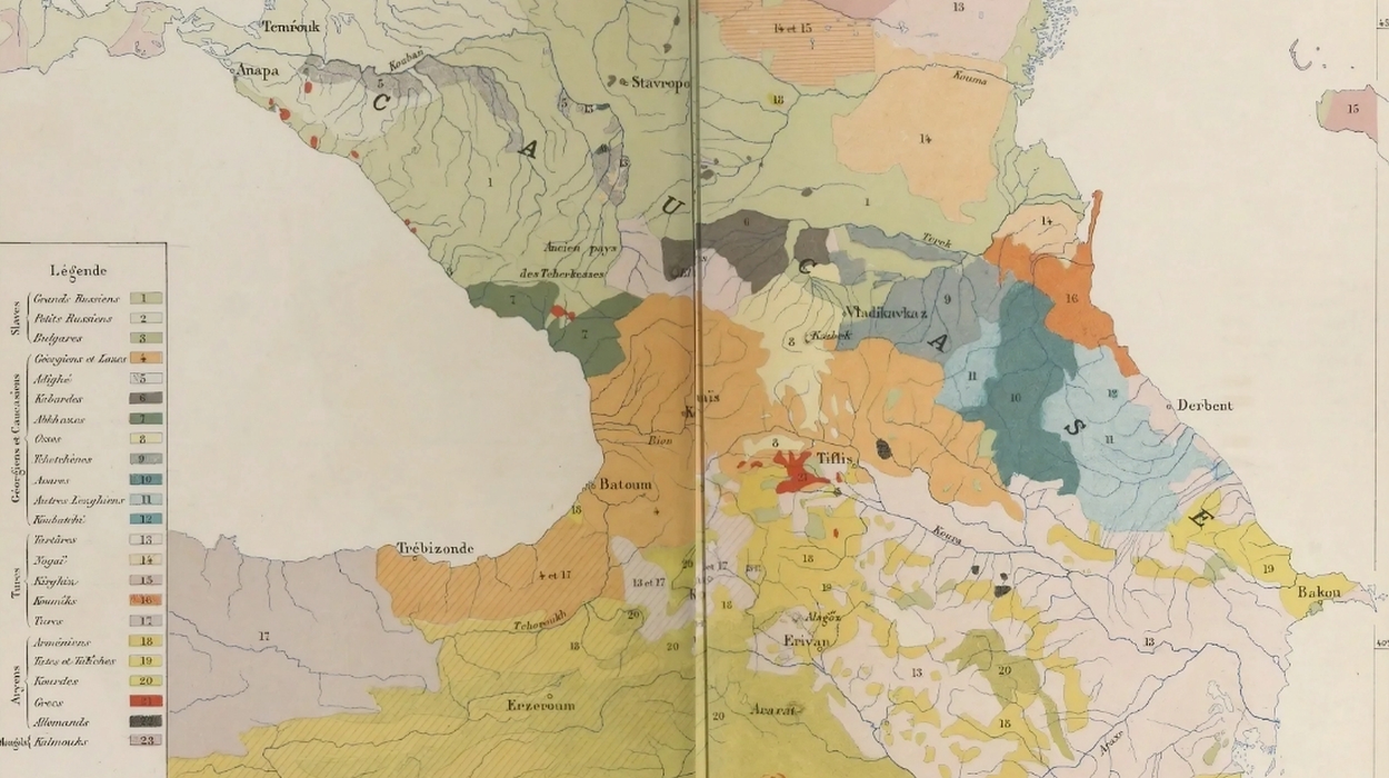 Population of the Caucasus (1881) [Populations du Caucase], Hachette, André Slom (1844-1909).