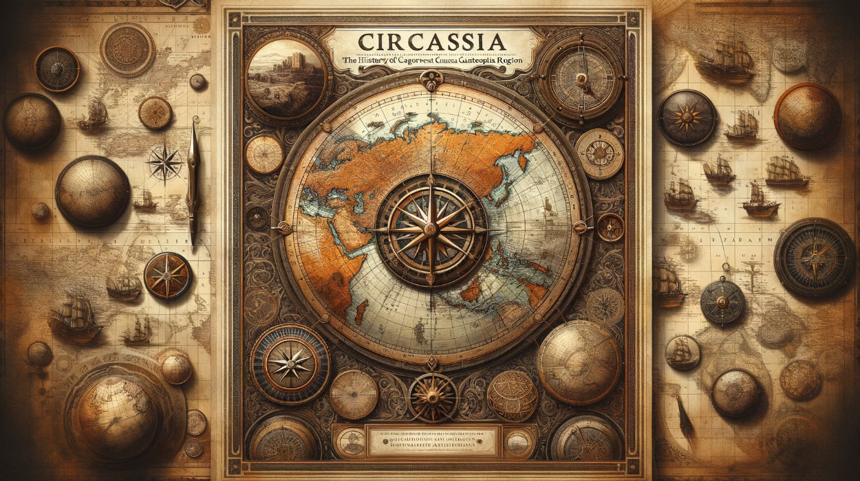 Circassia map in 19th century